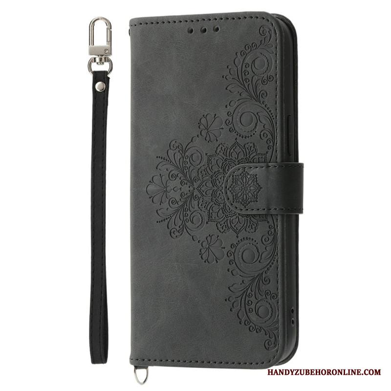 Kotelot Sony Xperia 1 Vii Mokkanahkainen Pitsikuvio Suojakuori