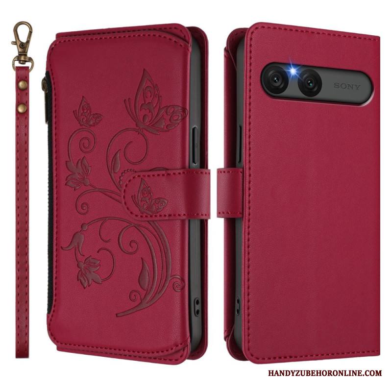 Kotelot Sony Xperia 10 Vii Puhelinkuoret Kukallinen Rfid-lompakko