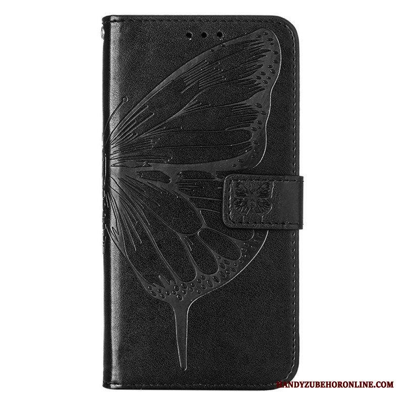 Kotelot Xiaomi 12 Lite Butterfly Design Kaulanauhalla