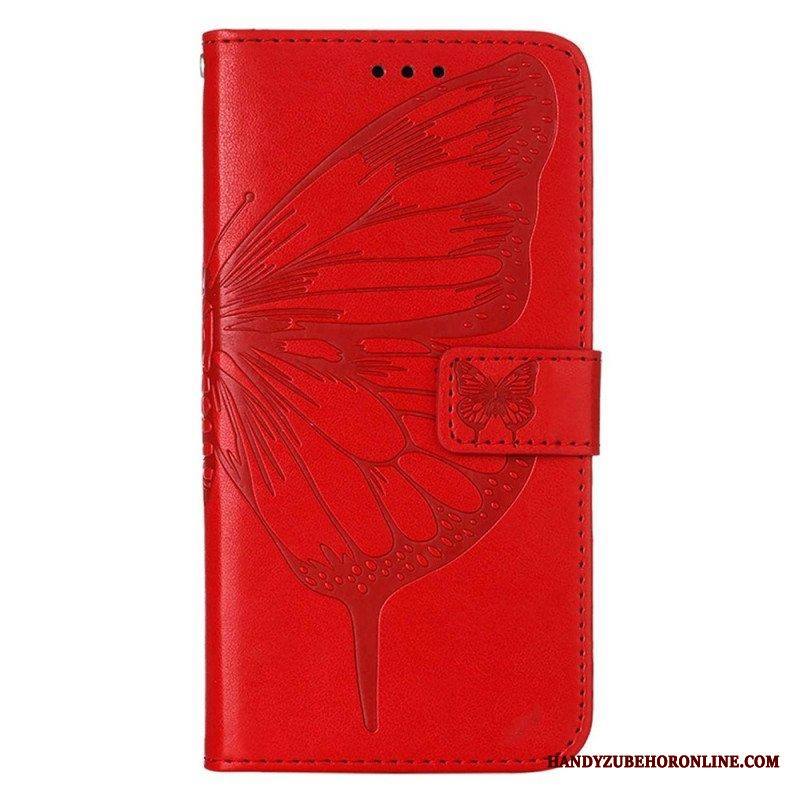 Kotelot Xiaomi 12 Lite Butterfly Design Kaulanauhalla