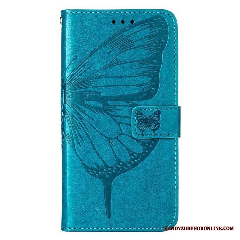 Kotelot Xiaomi 12 Lite Butterfly Design Kaulanauhalla