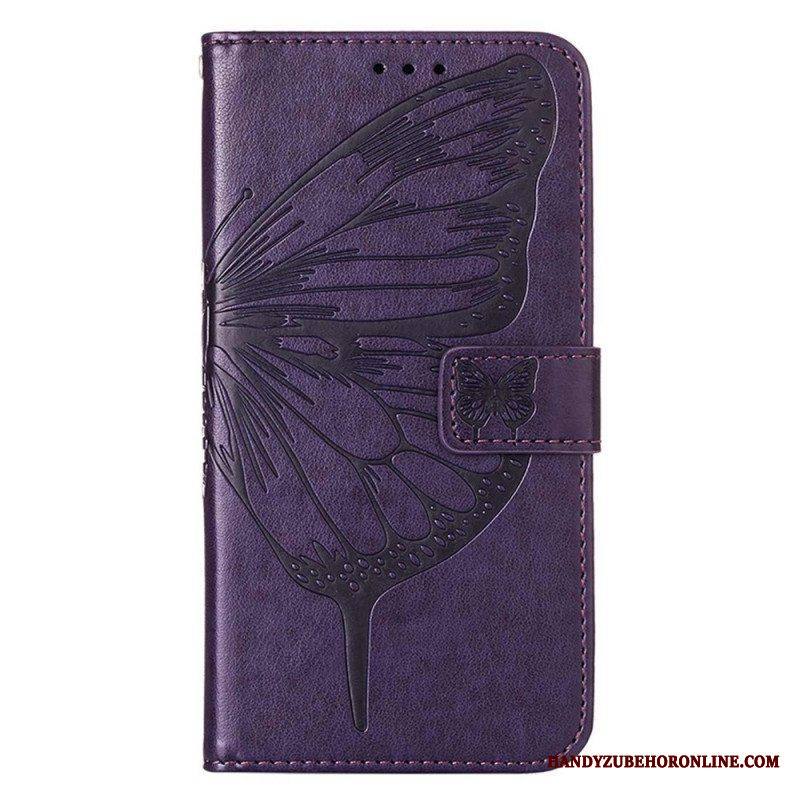 Kotelot Xiaomi 12 Lite Butterfly Design Kaulanauhalla