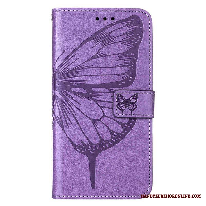 Kotelot Xiaomi 12 Lite Butterfly Design Kaulanauhalla