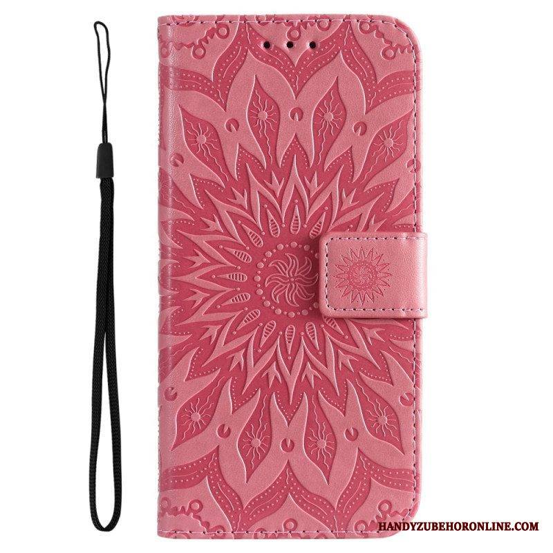 Kotelot Xiaomi 12 Lite Mandala-aurinko Kaulanauhalla