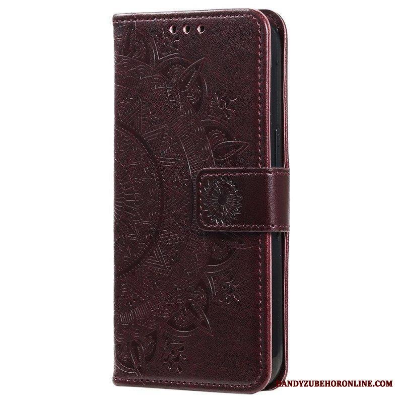 Kotelot Xiaomi 12T / 12T Pro Mandala-aurinko Kaulanauhalla
