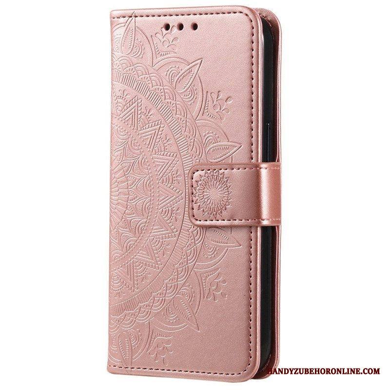 Kotelot Xiaomi 12T / 12T Pro Mandala-aurinko Kaulanauhalla