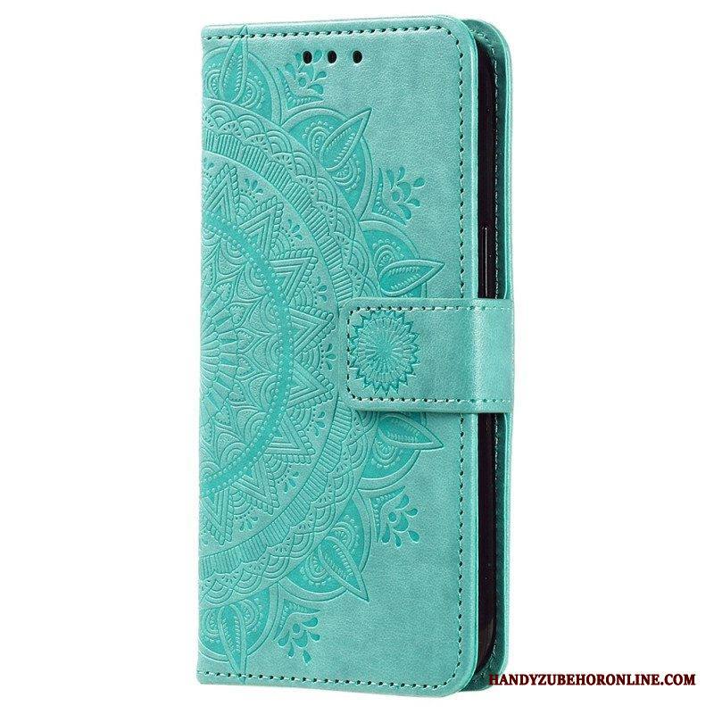 Kotelot Xiaomi 12T / 12T Pro Mandala-aurinko Kaulanauhalla