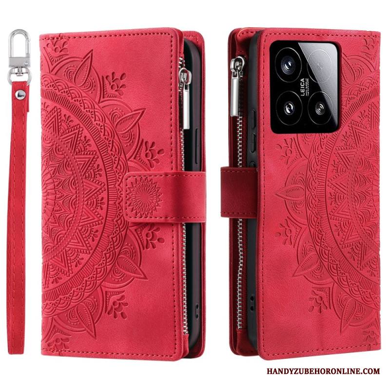 Kotelot Xiaomi 15 Mandala-mokkanahkakuvioinen Lompakko Suojakuori