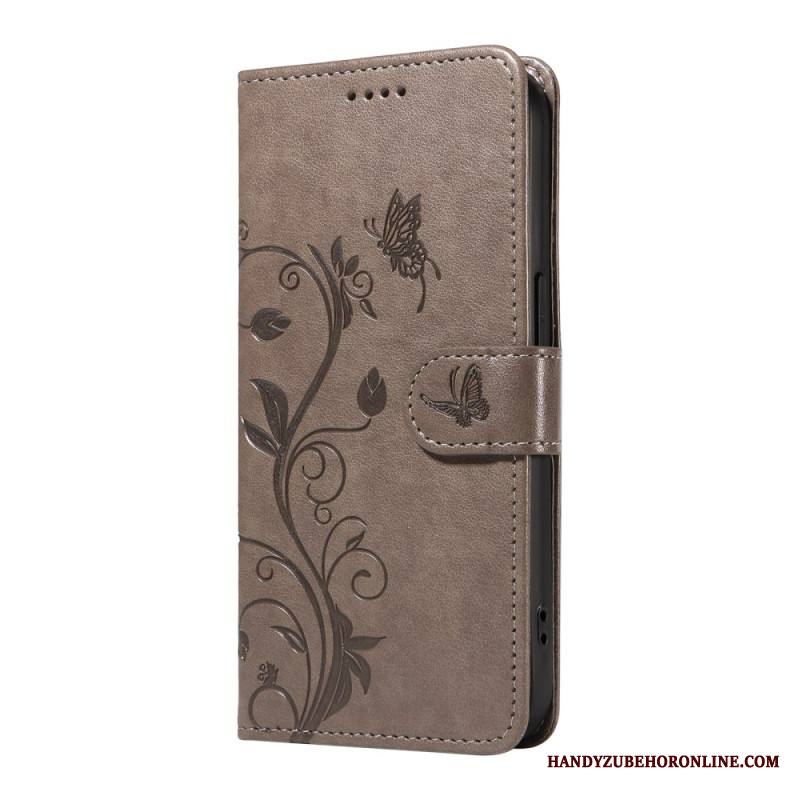 Kotelot Xiaomi 15 Pro Kukka- Ja Perhoskuvio