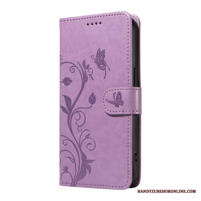 Kotelot Xiaomi 15 Pro Kukka- Ja Perhoskuvio