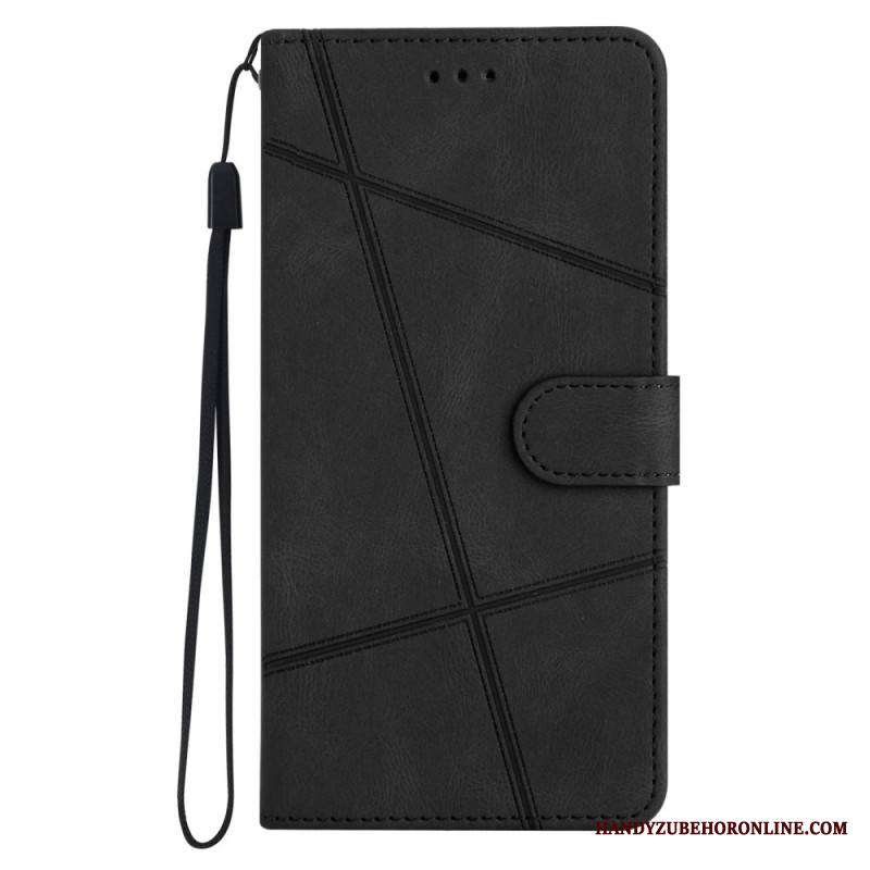 Kotelot Xiaomi 15 Pro Viivoja Ja Raitoja Hihnalla Suojakuori