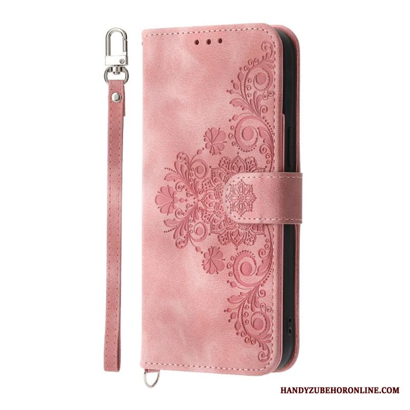 Kotelot Xiaomi 15 Ultra Kukkakuvio Hihnalla Ja Olkahihnalla