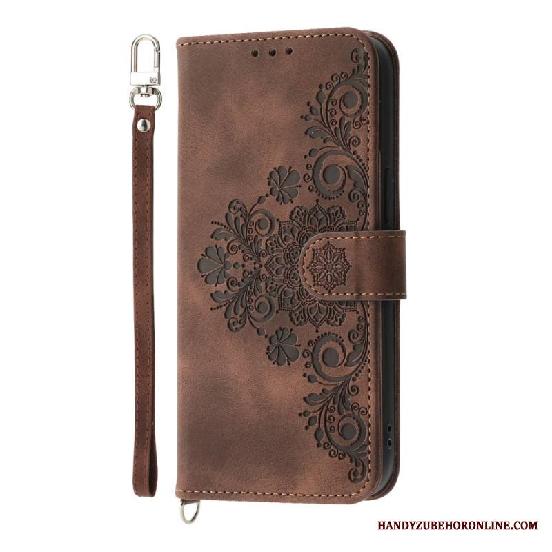 Kotelot Xiaomi 15 Ultra Kukkakuvio Hihnalla Ja Olkahihnalla