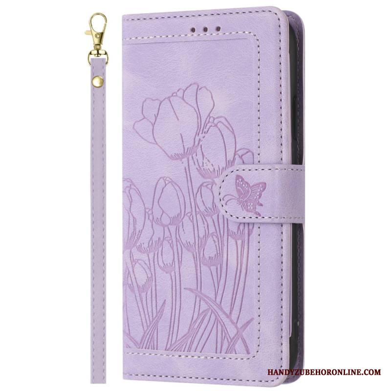 Kotelot Xiaomi 15t Pro Mokkanahkaefekti Kukkakuvio