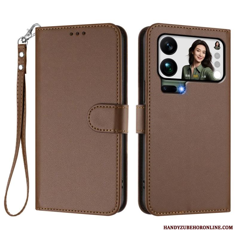 Kotelot Xiaomi 17 Pro Max Keinonahka Hihnalla