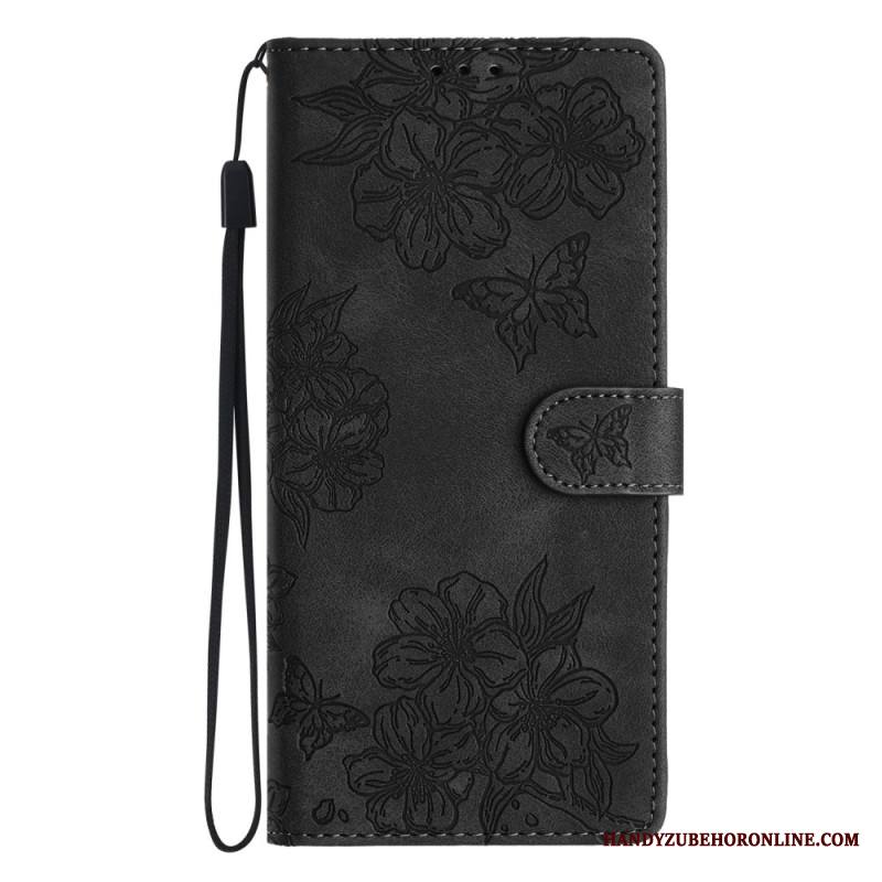 Kotelot Xiaomi 17 Pro Puhelinkuoret Mokkanahkaefekti Perhoset Ja Kukat