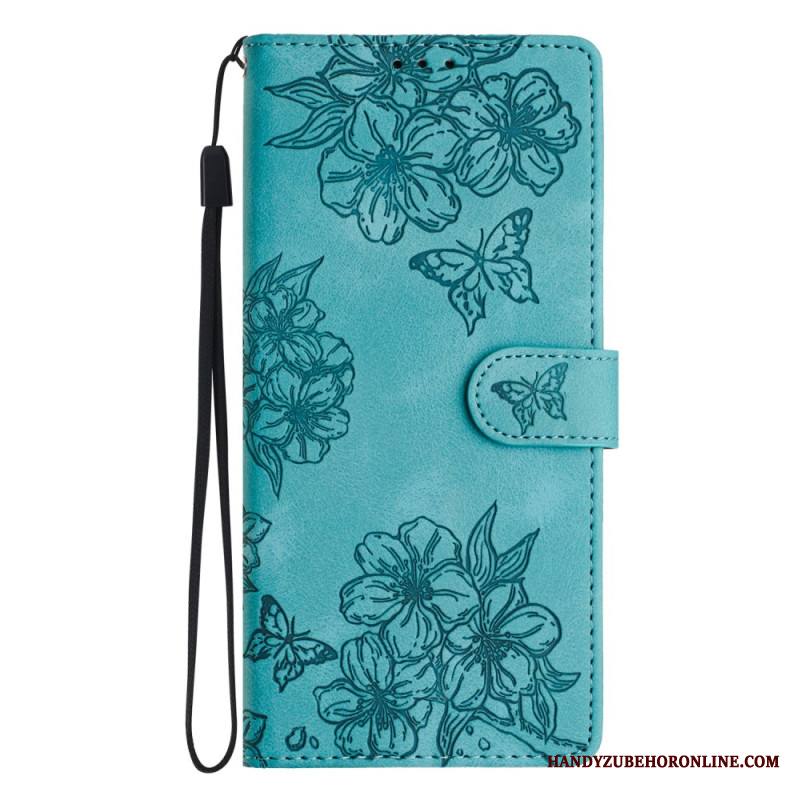 Kotelot Xiaomi 17 Pro Puhelinkuoret Mokkanahkaefekti Perhoset Ja Kukat