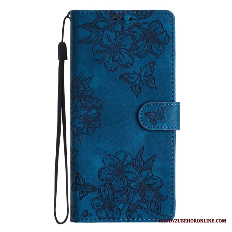 Kotelot Xiaomi 17 Pro Puhelinkuoret Mokkanahkaefekti Perhoset Ja Kukat