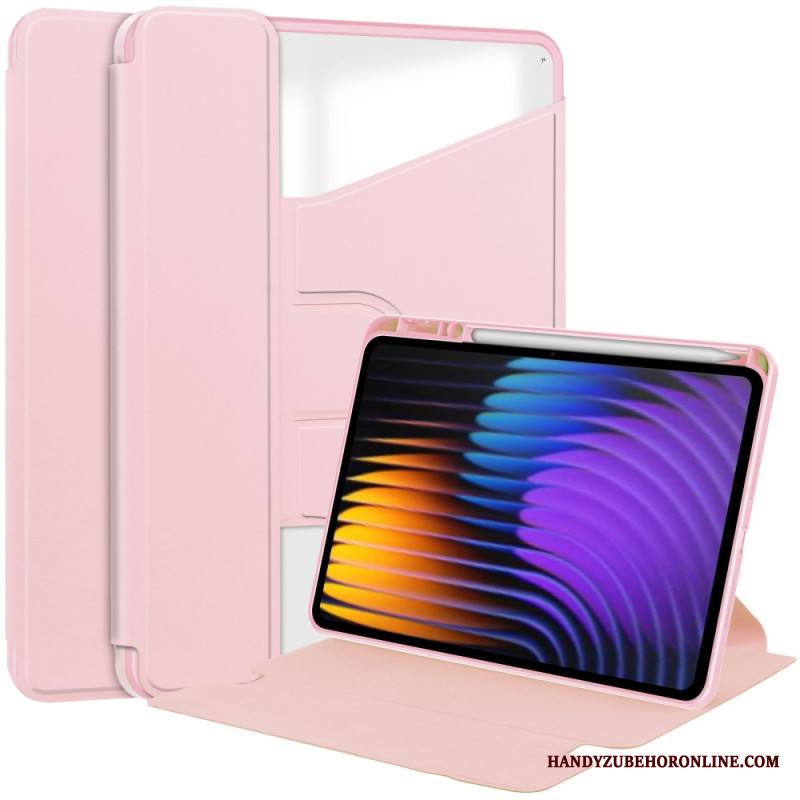 Kotelot Xiaomi Pad 7 / 7 Pro Nahkakuvioinen Ja Kääntyvä Jalusta