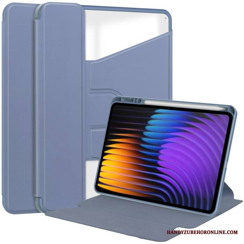 Kotelot Xiaomi Pad 7 / 7 Pro Nahkakuvioinen Ja Kääntyvä Jalusta