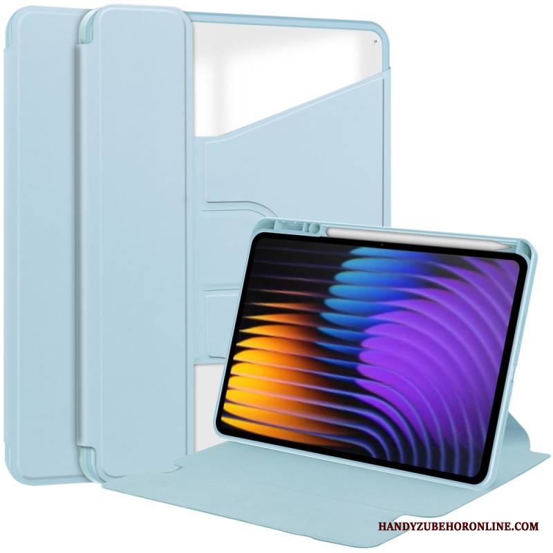 Kotelot Xiaomi Pad 7 / 7 Pro Nahkakuvioinen Ja Kääntyvä Jalusta