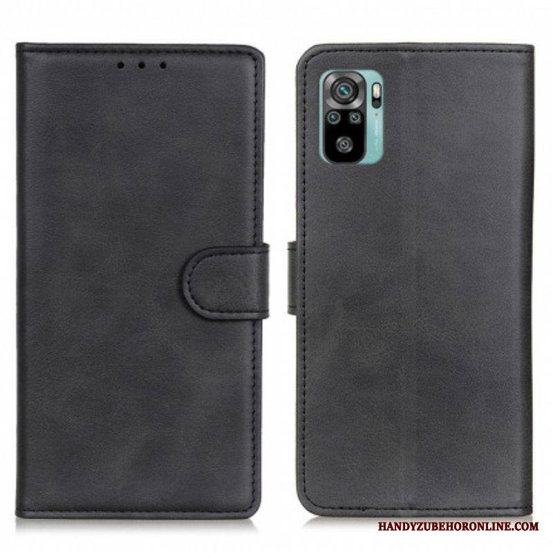 Kotelot Xiaomi Redmi Note 10 / 10S Retro Mattanahkaefekti