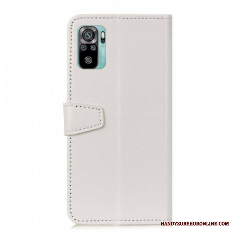 Kotelot Xiaomi Redmi Note 10 / 10S Yksinkertainen Kiiltävä Nahkaefekti