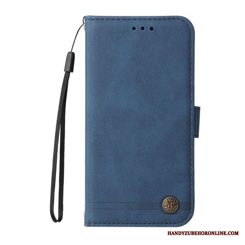 Kotelot Xiaomi Redmi Note 10 Pro Keinonahkainen Niitti Ja Hihna