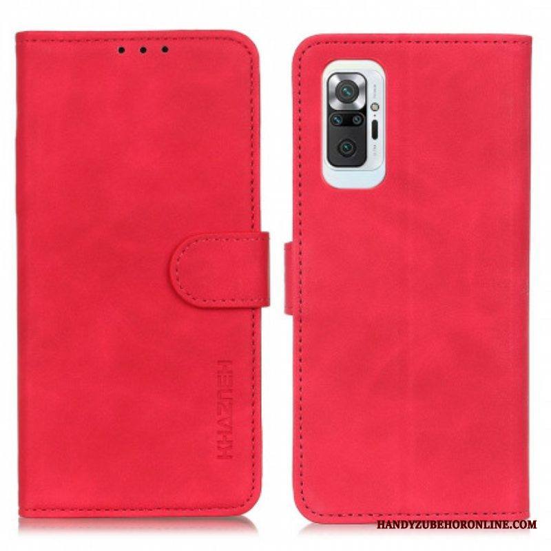 Kotelot Xiaomi Redmi Note 10 Pro Khazneh Vintage Nahkaefekti