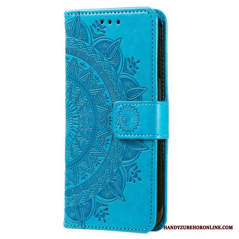 Kotelot Xiaomi Redmi Note 12 4G Mandala-aurinko Kaulanauhalla