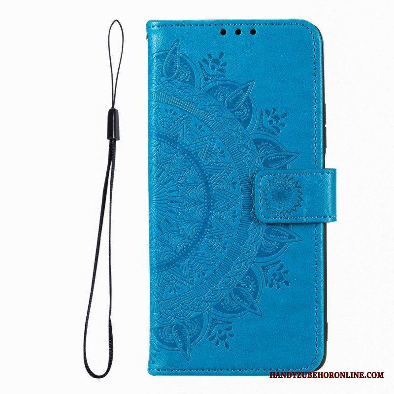 Kotelot Xiaomi Redmi Note 12 Pro Mandala-aurinko Kaulanauhalla