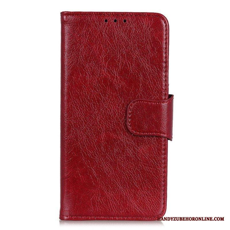 Kotelot Xiaomi Redmi Note 12 Pro Plus Halkaistu Nappan Nahka