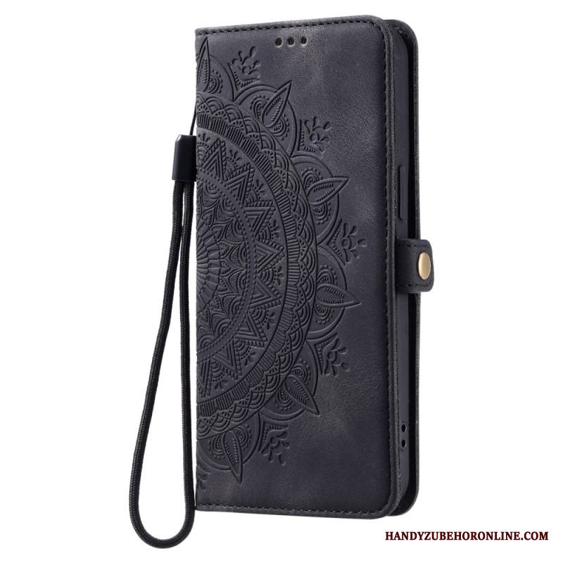 Kotelot Xiaomi Redmi Note 14 4g Mokkanahkaefekti Mandala-aurinko