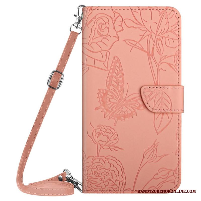 Kotelot Xiaomi Redmi Note 14 4g Perhoskuvioinen Olkahihna Suojakuori