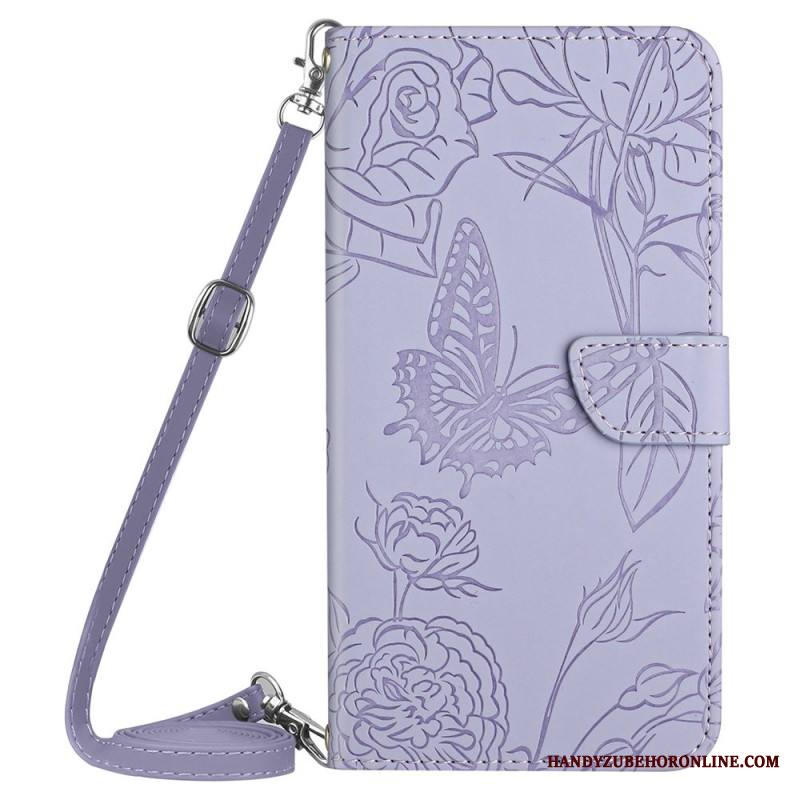 Kotelot Xiaomi Redmi Note 14 4g Perhoskuvioinen Olkahihna Suojakuori