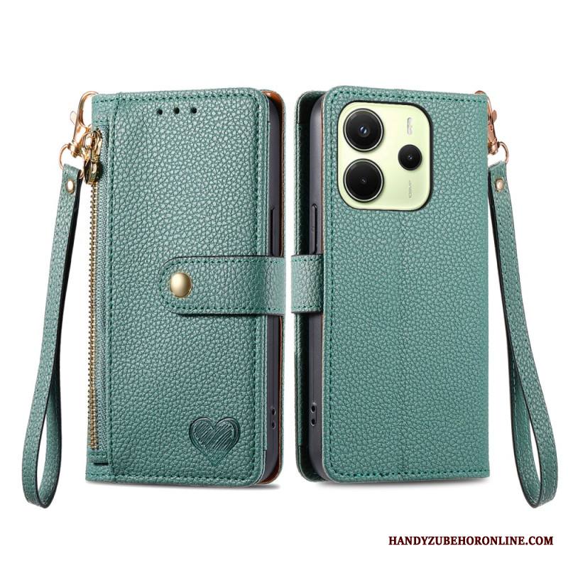 Kotelot Xiaomi Redmi Note 14 4g Sydänkuvioinen Lompakko