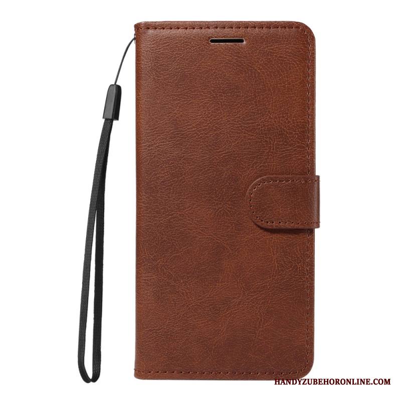 Kotelot Xiaomi Redmi Note 14 4g Yksinkertaista Keinonahkaa Hihnalla