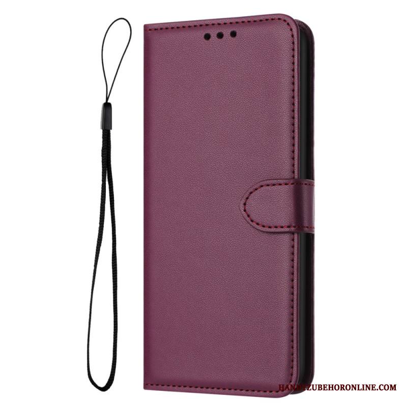 Kotelot Xiaomi Redmi Note 14 5g Klassinen Keinonahka Hihnalla