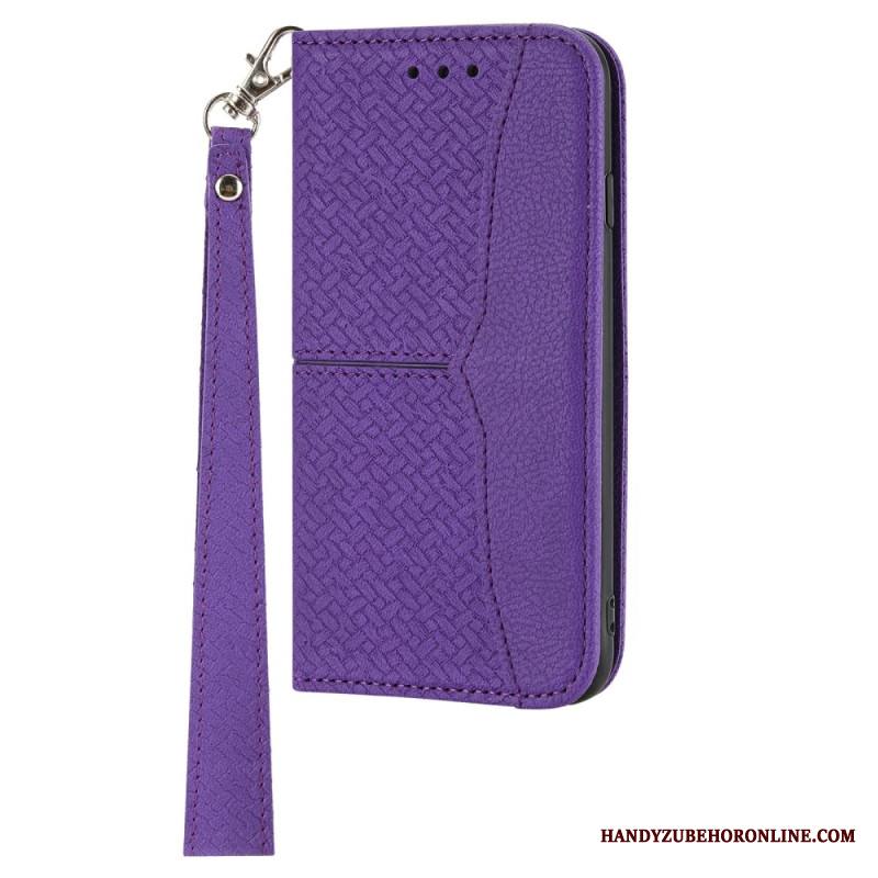 Kotelot Xiaomi Redmi Note 14 5g Puhelinkuoret Kudottu Tekstuuri Hihnalla