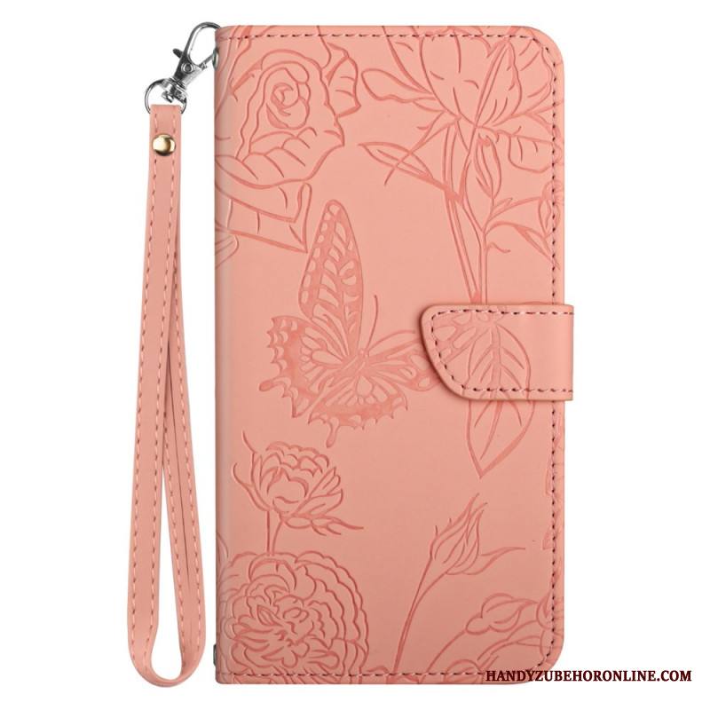 Kotelot Xiaomi Redmi Note 14 5g Puhelinkuoret Perhoskuvio Ja Hihna