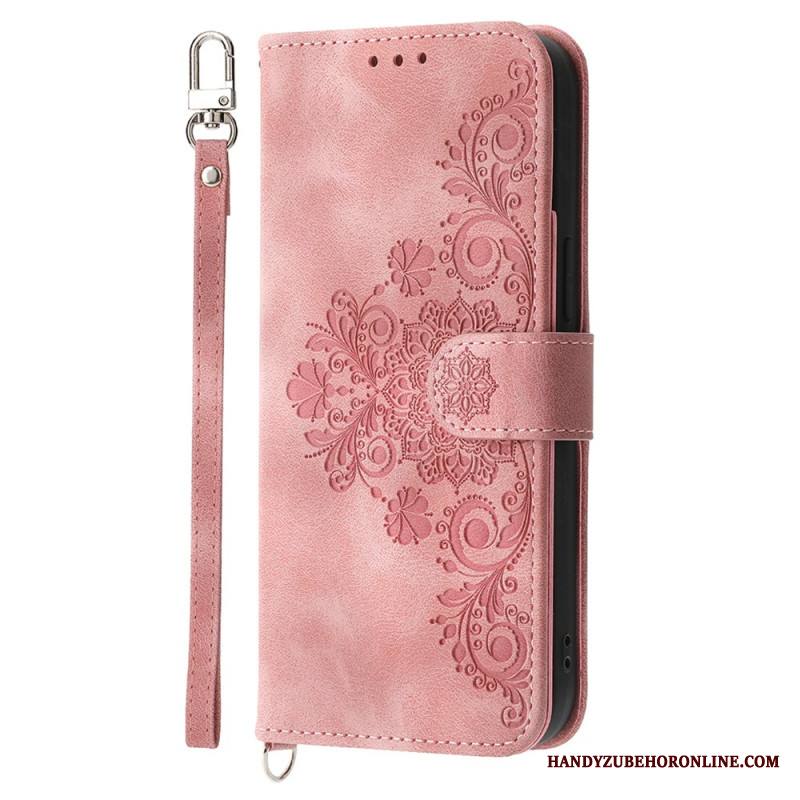 Kotelot Xiaomi Redmi Note 14 5g Puhelinkuoret Pitsikuvioinen Lompakko Hihnalla Ja Olkahihnalla