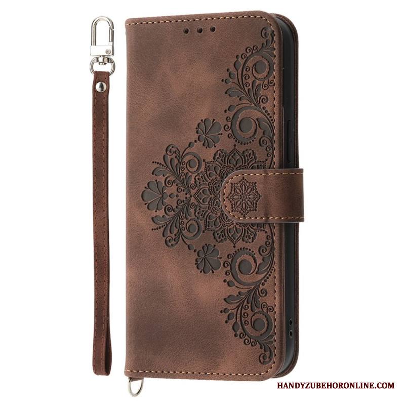 Kotelot Xiaomi Redmi Note 14 5g Puhelinkuoret Pitsikuvioinen Lompakko Hihnalla Ja Olkahihnalla