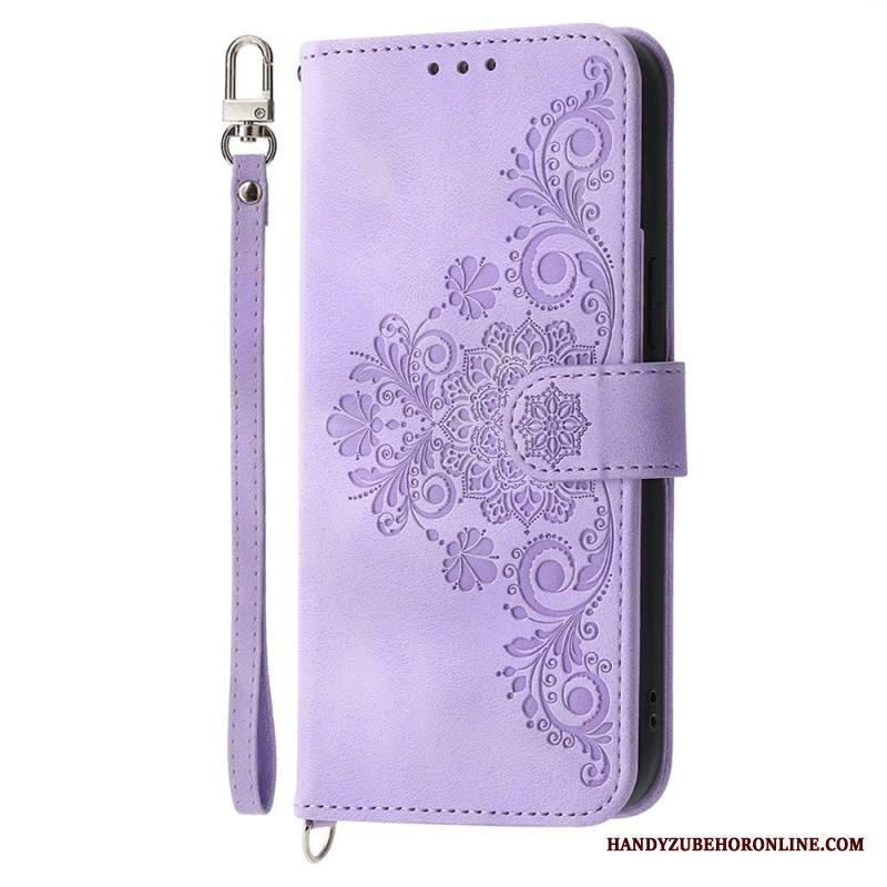 Kotelot Xiaomi Redmi Note 14 5g Puhelinkuoret Pitsikuvioinen Lompakko Hihnalla Ja Olkahihnalla