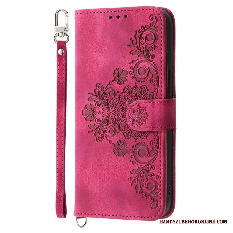 Kotelot Xiaomi Redmi Note 14 5g Puhelinkuoret Pitsikuvioinen Lompakko Hihnalla Ja Olkahihnalla