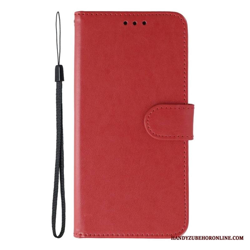 Kotelot Xiaomi Redmi Note 14 5g Yksivärinen Nahkaefektiranneke