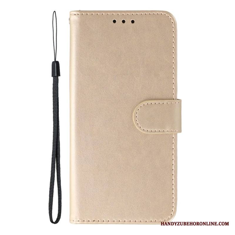 Kotelot Xiaomi Redmi Note 14 5g Yksivärinen Nahkaefektiranneke