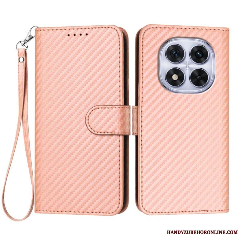 Kotelot Xiaomi Redmi Note 14 Pro 4g Hiilikuitukuvioinen Hihnalla