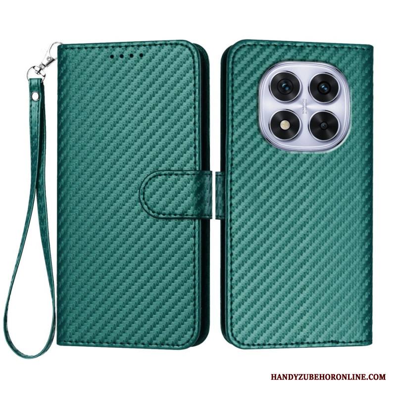 Kotelot Xiaomi Redmi Note 14 Pro 4g Hiilikuitukuvioinen Hihnalla