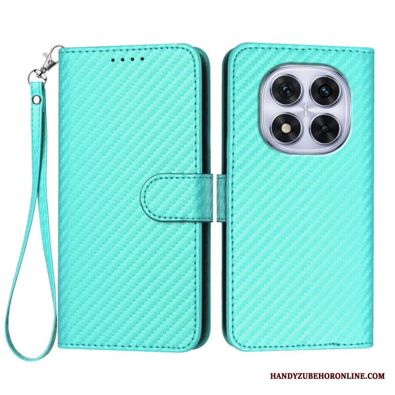 Kotelot Xiaomi Redmi Note 14 Pro 4g Hiilikuitukuvioinen Hihnalla