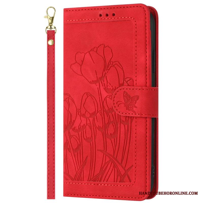 Kotelot Xiaomi Redmi Note 14 Pro 4g Kukkakuvio Hihnalla